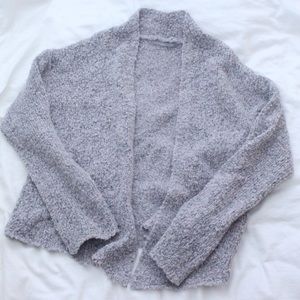 Grey purple cardigan from Nordstrom
